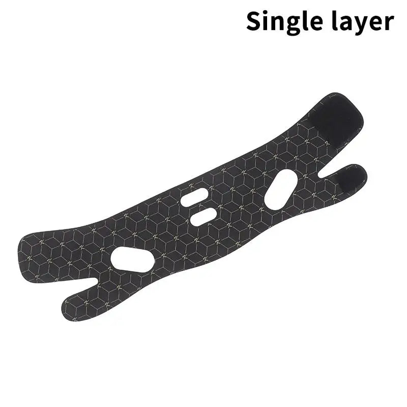 V-Shape Chin Strap Jawline Lifter & Face Sculpting Bandage Face Sculpting Strap QXL Single layer