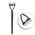 Stainless Steel Eyelash Comb & Mascara Separator Brush Eyelash Comb QXL M166 Black