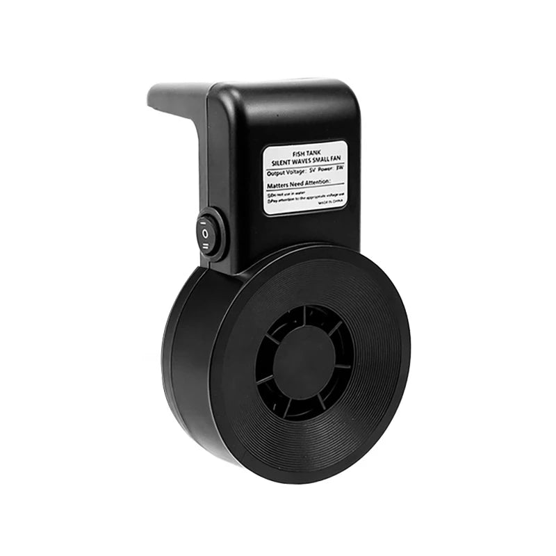 Dreamburgh USB Aquarium Cooling Fan | Dual-Speed Silent Fish Tank Aquarium Cooling Fan QXL black
