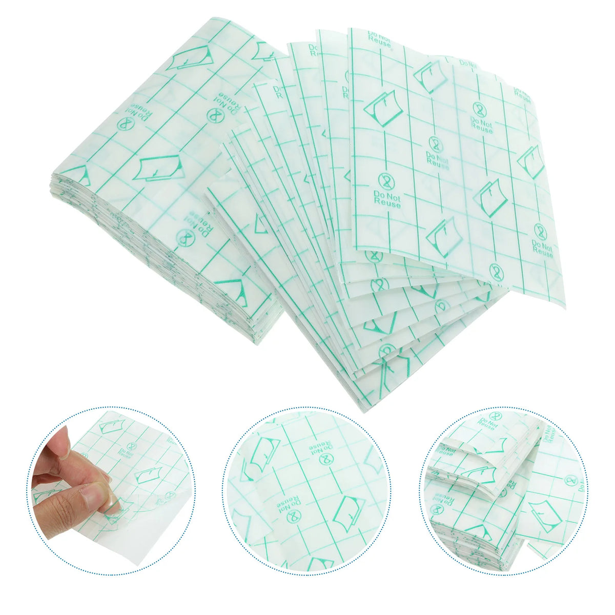 100-Pack Adhesive Makeup Hand Palettes | Foundation Mixing Makeup Mixing Palette QXL