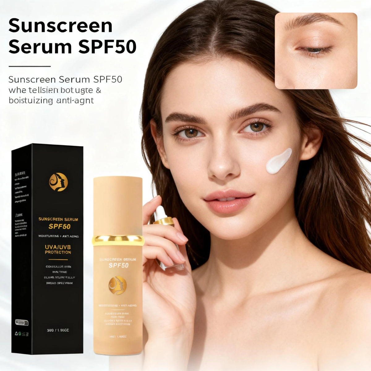 SPF50 PA+++ Full Coverage Matte Foundation – Waterproof 30g Liquid Foundation SPF50 QXL