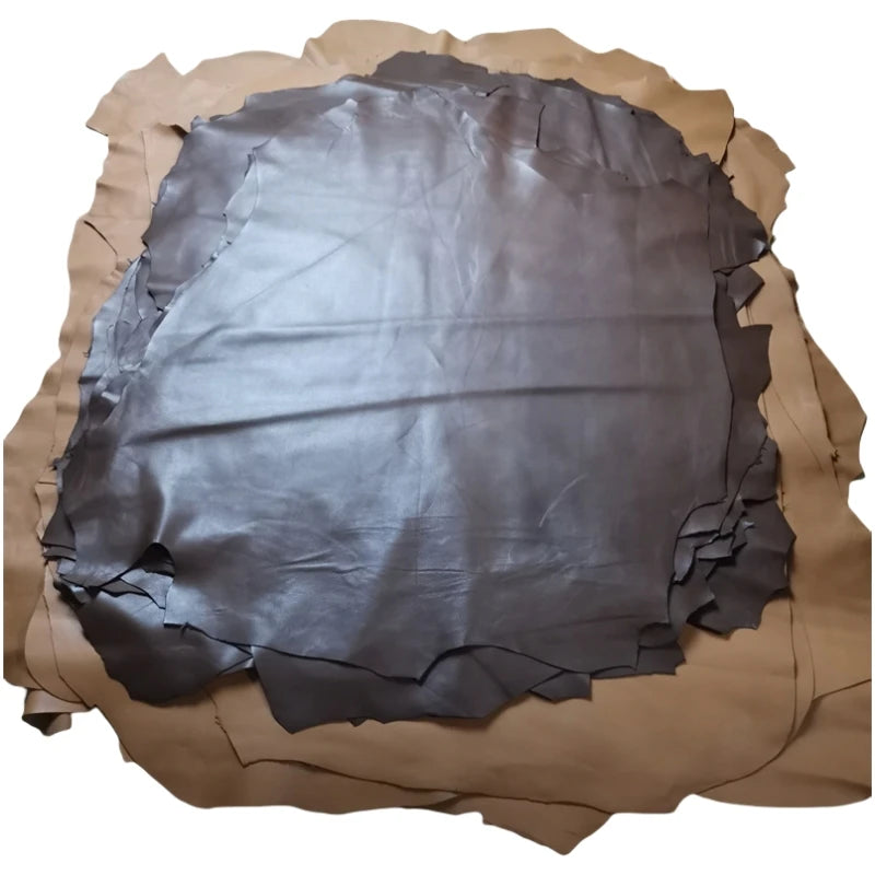 1mm Brown Sheepskin Leather Fabric | Whole Hide DIY Crafts Genuine Leather Hide QXL