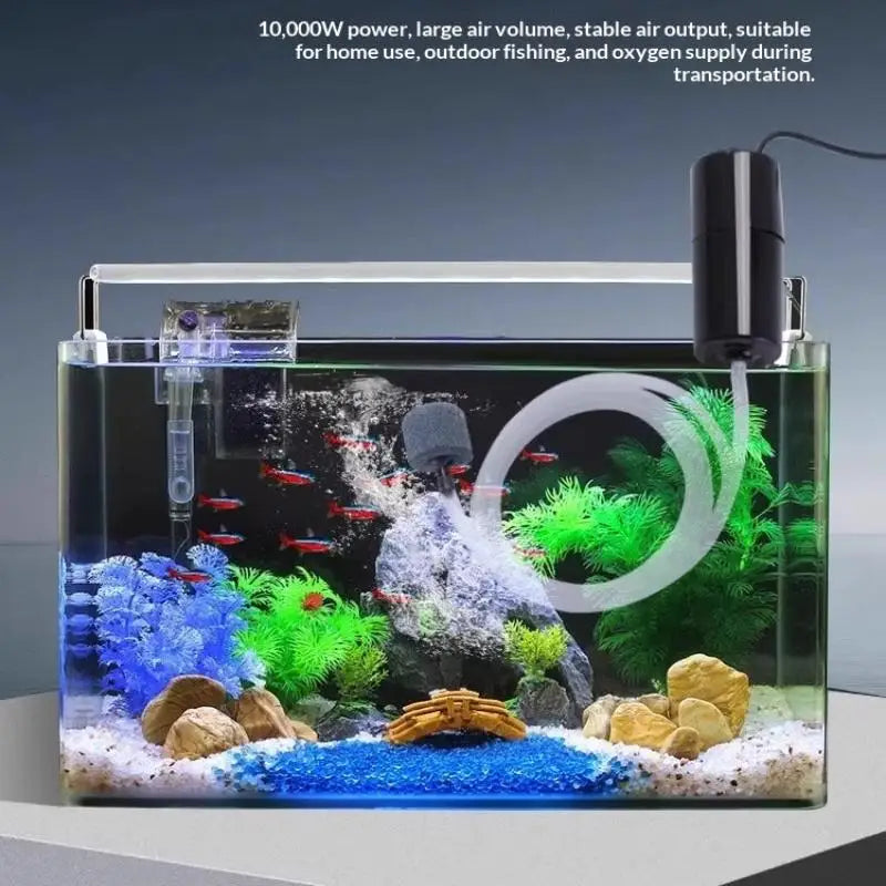 Mini USB Silent Aquarium Air Pump | Portable Fish Tank Oxygenator Aquarium Air Pump QXL