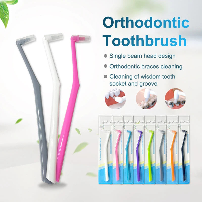 Single-Tuft Interdental Brush – Soft Bristle Oral Care (1/3/5 Pk) Interdental Toothbrush QXL