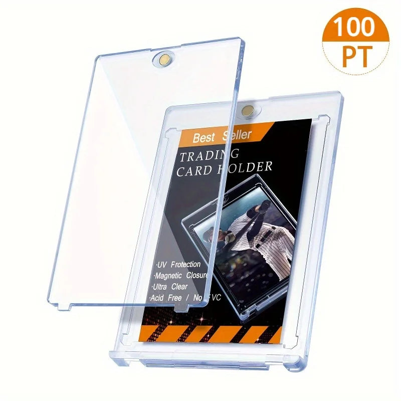 100 PT Magnetic Acrylic Trading Card Holder & Protector Case Trading Card Holder QXL