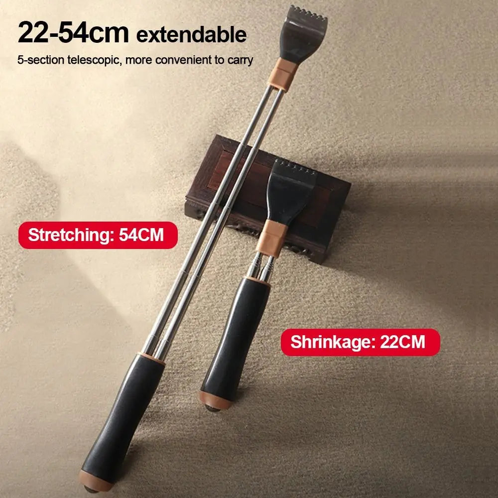 Telescopic Back Scratcher | Adjustable Double-Pole Steel Back Scratcher QXL