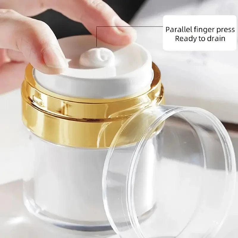Airless Pump Jar Refillable Vacuum Bottle 15–100ml Airless Pump Jar QXL
