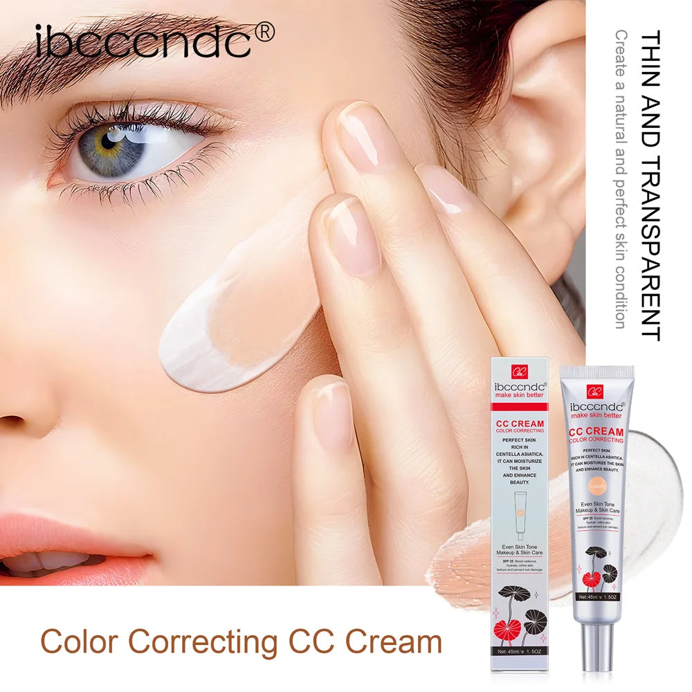Centella Asiatica CC Cream | Color Correcting Foundation 45ml CC Cream Foundation QXL