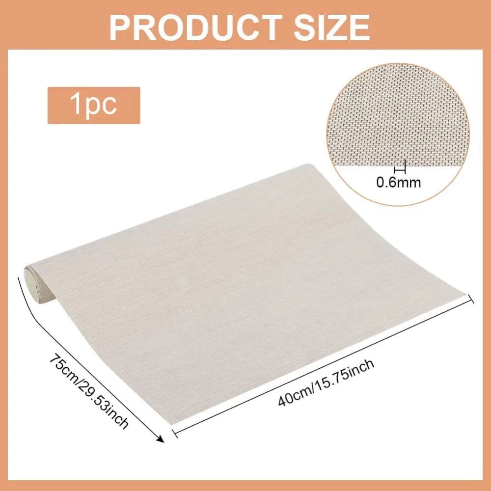 Natural Linen Bookbinding Cloth 29.5x15.7" | Paper-Backed Cover Bookbinding Cloth QXL