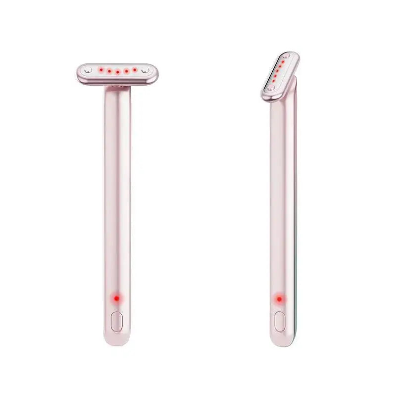 EMS Microcurrent Eye Massager | 7-Color LED & Heated Infusion Eye Beauty Massager QXL pink