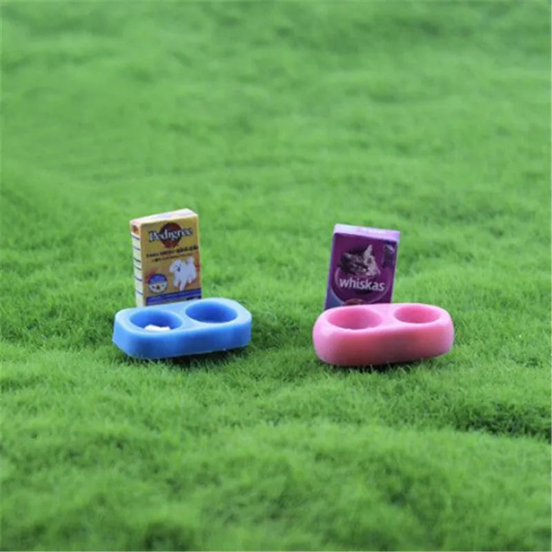 1:12 Dollhouse Miniature Pet Food Bowl & Box Set | 1:6 Scale Dollhouse Miniature QXL