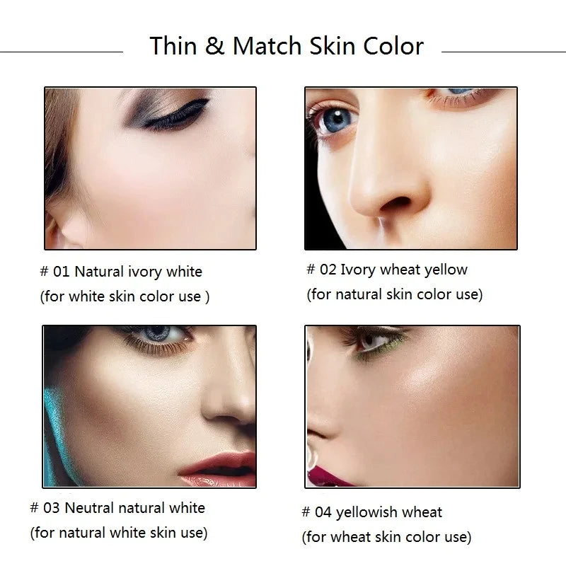 6-Shade Concealer Foundation Cream | Waterproof Full Coverage Concealer Foundation QXL