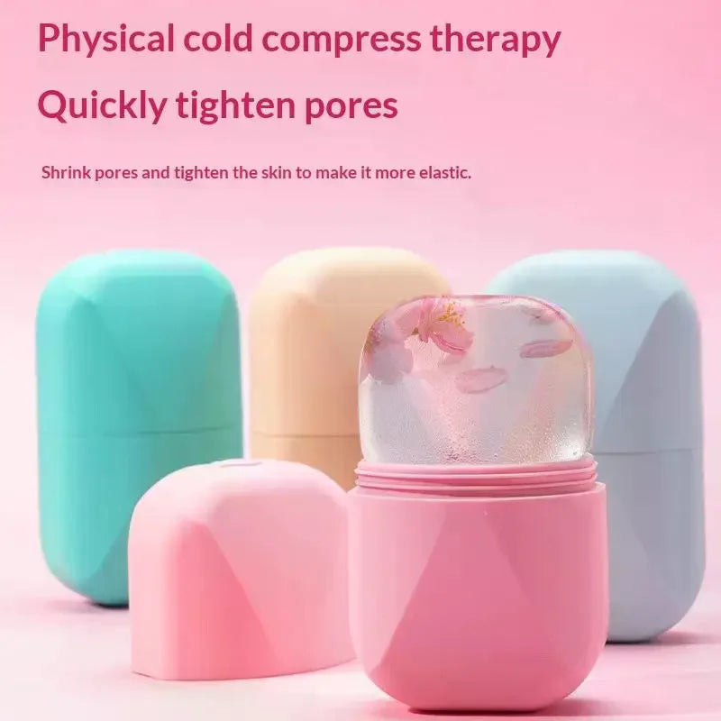 Silicone Ice Roller Face Massager | Cooling Skin Care Tool Facial Ice Roller QXL
