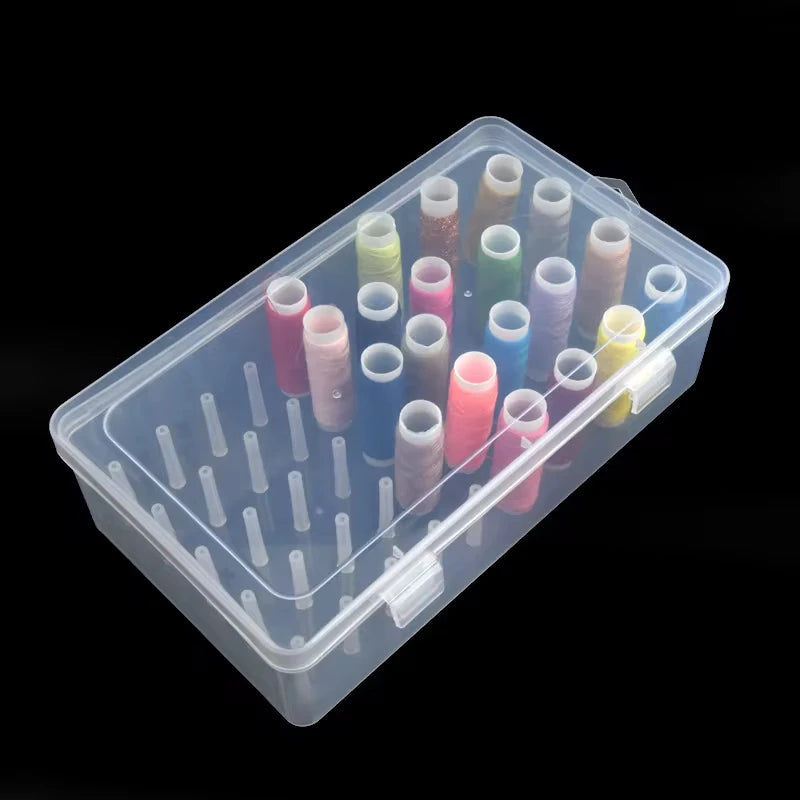 42-Spool Sewing Storage Box | Large Capacity PP Plastic Organizer Sewing Storage Box QXL