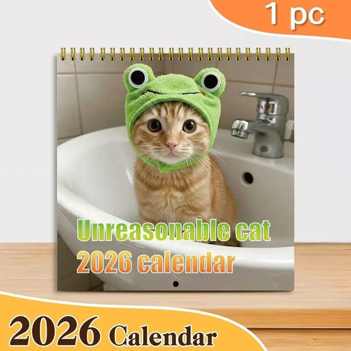 2026 Cat Wall Calendar – 12-Month Monthly Planner Wall Calendar QXL