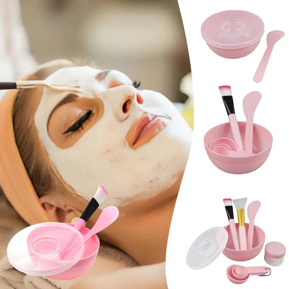 DIY Face Mask Mixing Bowl Set – Silicone Brush & Spatula Kit Face Mask Tool Set QXL