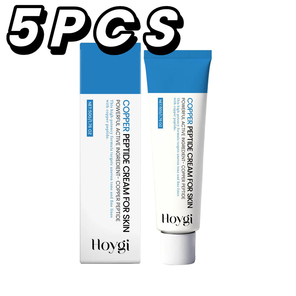 Hoygi Copper Peptide Face Cream | GHK-Cu Anti-Aging Moisturizer Peptide Face Cream QXL 5PCS
