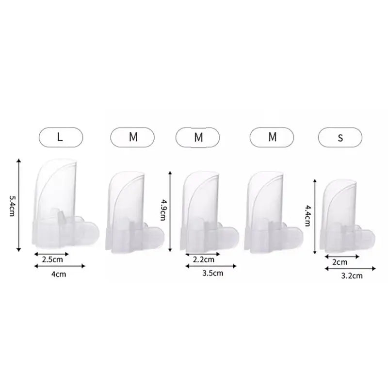 5-Pack Transparent Nail Protective Covers | Anti-Scratch Reusable Nail Protective Cover QXL 5pcs