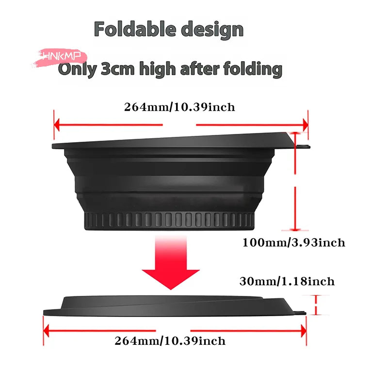 Foldable Silicone Ice Basin with Ice Tray | Facial Ice Bowl Facial Ice Basin QXL