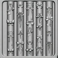 3D Bow Lace Chain Silicone Nail Mold | DIY Resin Charms Silicone Nail Mold QXL A1