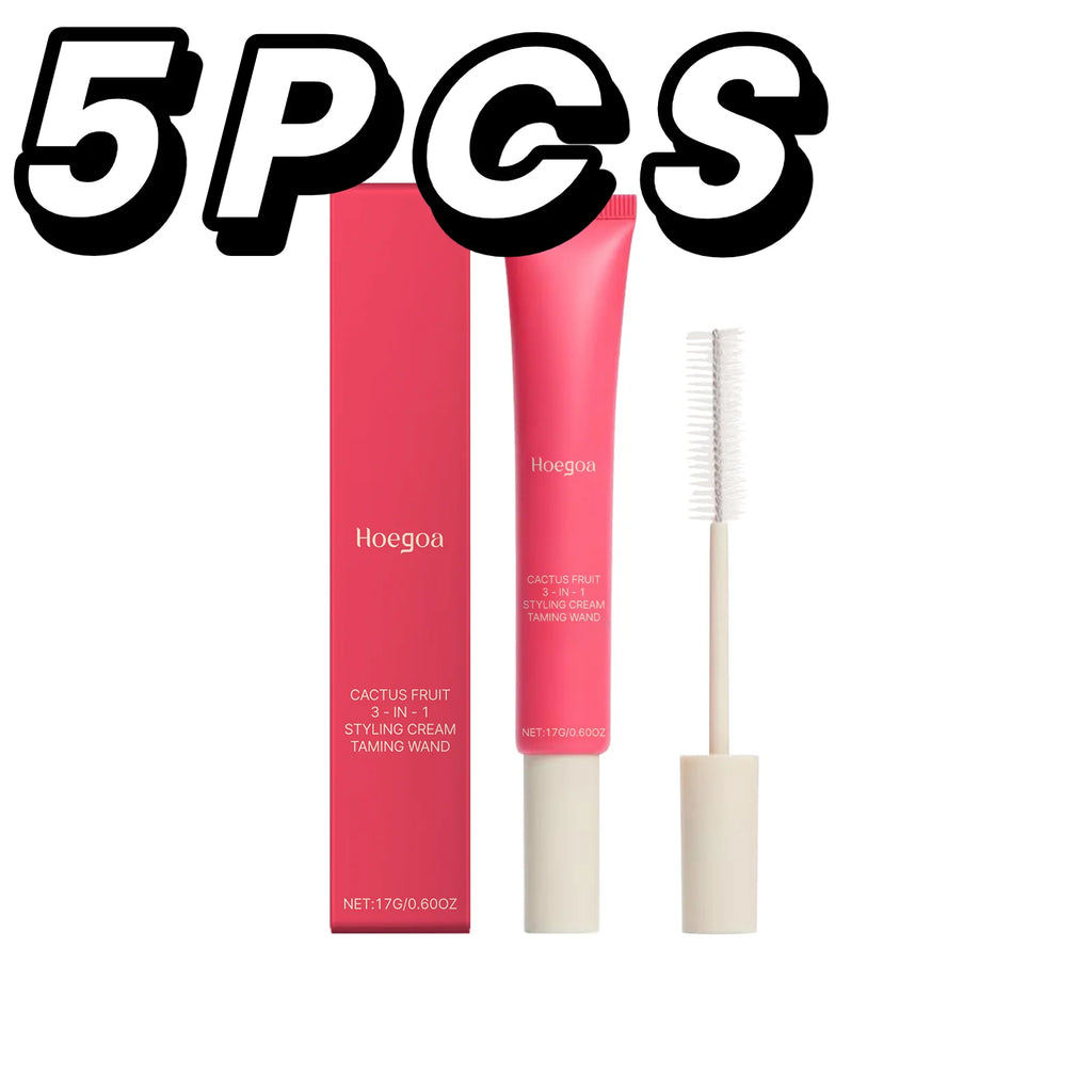 HOEGOA 3-in-1 Hair Styling Cream | Edge Control & Frizz Hair Styling Cream QXL 5PCS