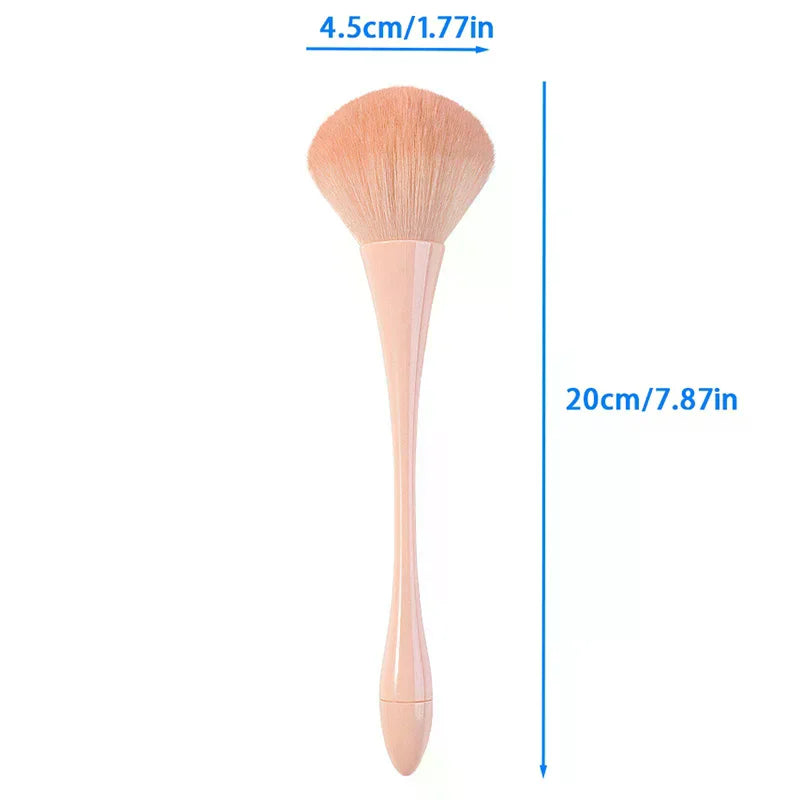 Large Fluffy Nail Dust Brush | Salon Manicure Cleaning Brush Nail Dust Brush QXL