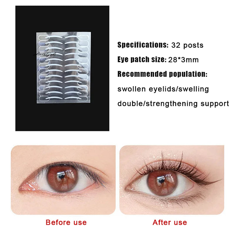 Invisible Double Eyelid Stickers with Handle | 96–320 Patches Eyelid Tape Stickers QXL