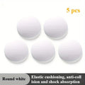 Self-Adhesive Rubber Door Stoppers | Wall Protector Bumpers Door Stopper Bumpers QXL White-5pcs