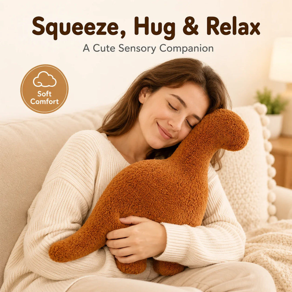 Dinosaur Nugget Plush Pillow | Soft Stuffed Dino Toy Stuffed Plush Pillow QXL