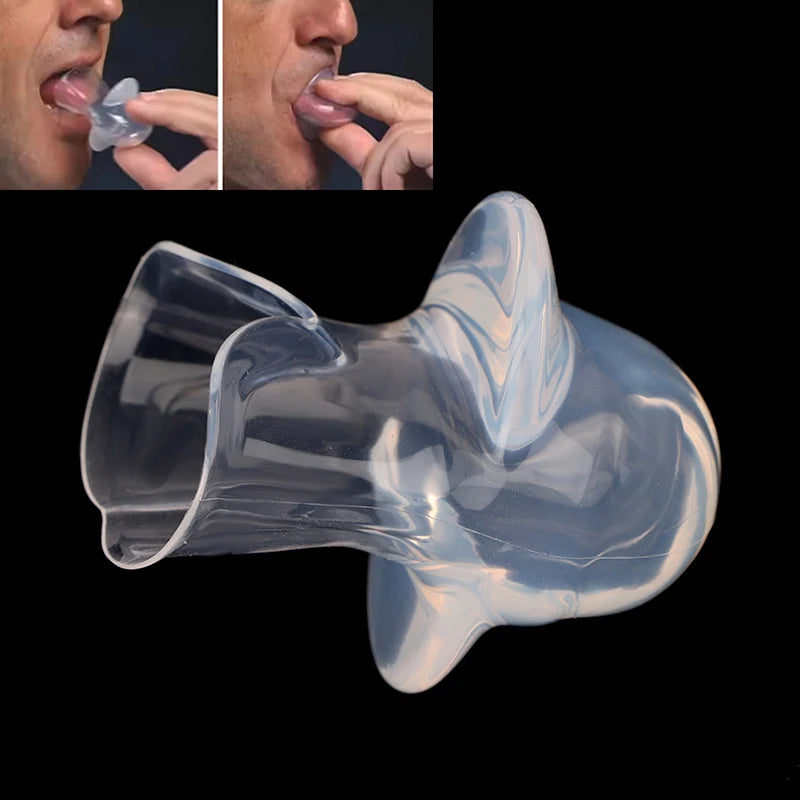 Silicone Tongue Retainer Anti-Snoring Mouthpiece Sleep Aid Anti-Snoring Mouthpiece QXL Default Title