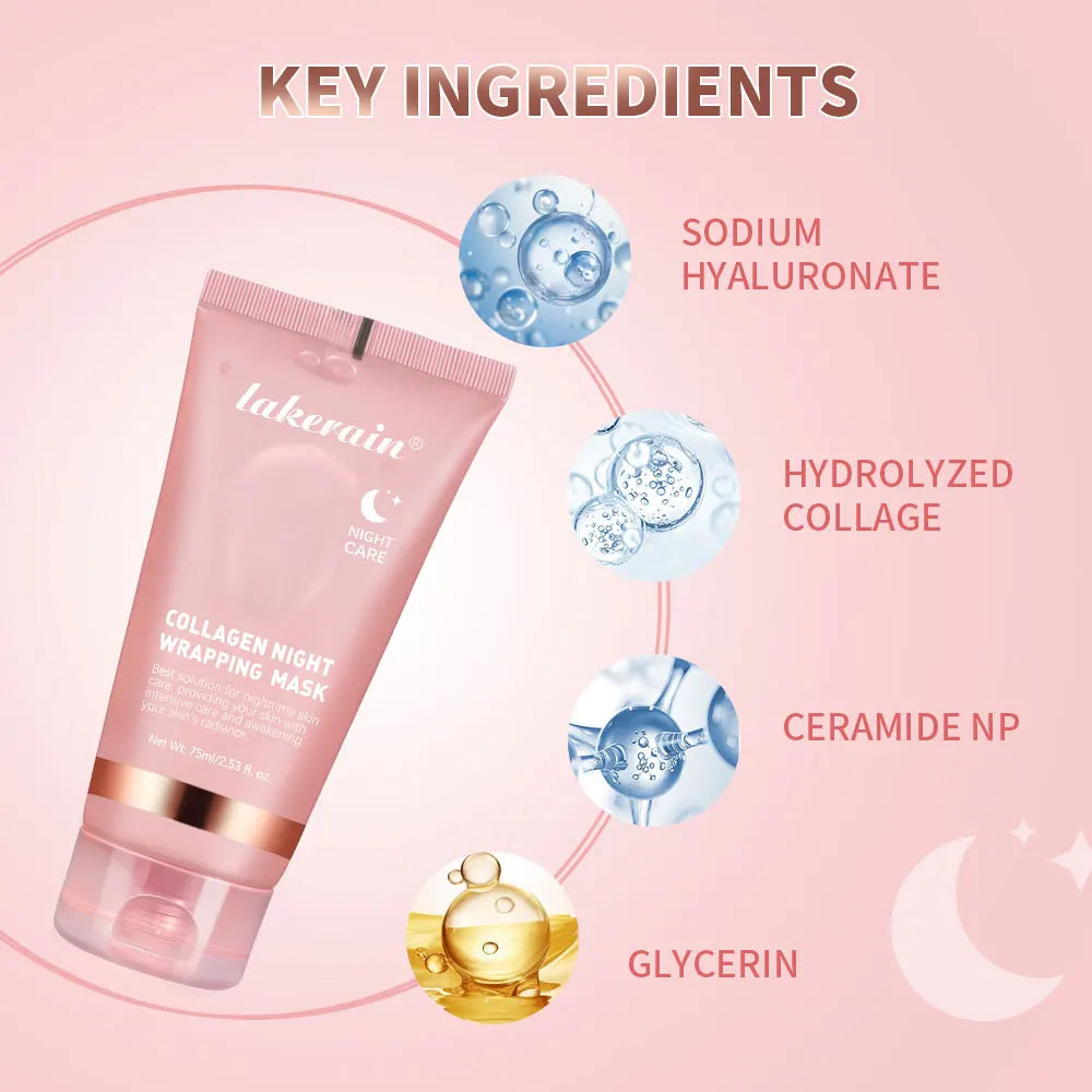 Collagen Peel-Off Overnight Face Mask | Hydrating & Firming 75ml Overnight Peel-Off Mask QXL
