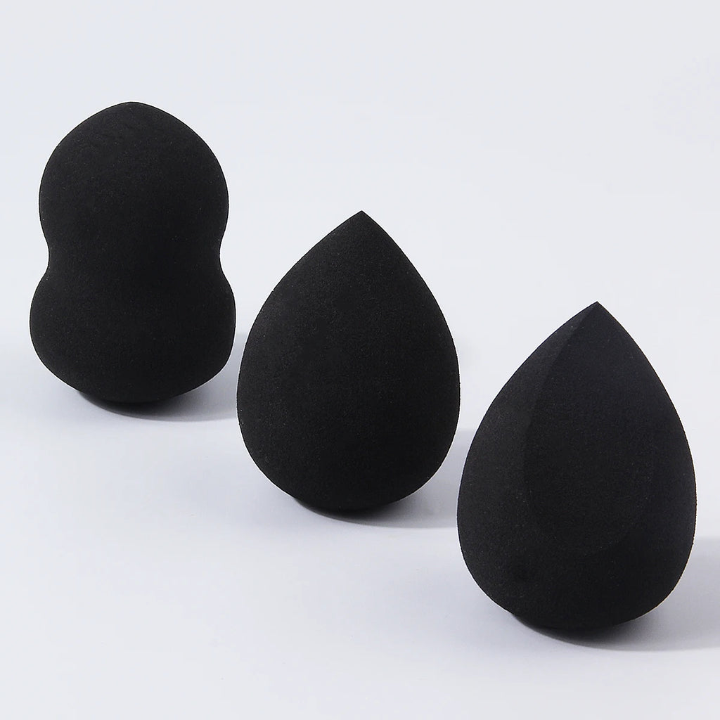 3/5-Pack Black Water-Activated Makeup Sponge Powder Puff Set Makeup Sponge Set QXL