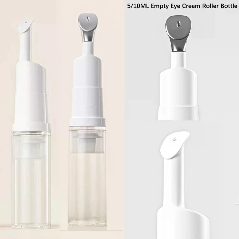 5/10ml Refillable Vacuum Pump Bottle for Eye Cream & Lip Balm Cosmetic Pump Bottle QXL