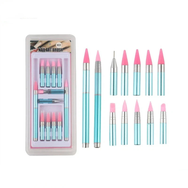 Silicone Nail Art Sculpting Pen – Carving, Embossing & Glue Nail Art Sculpting Pen QXL