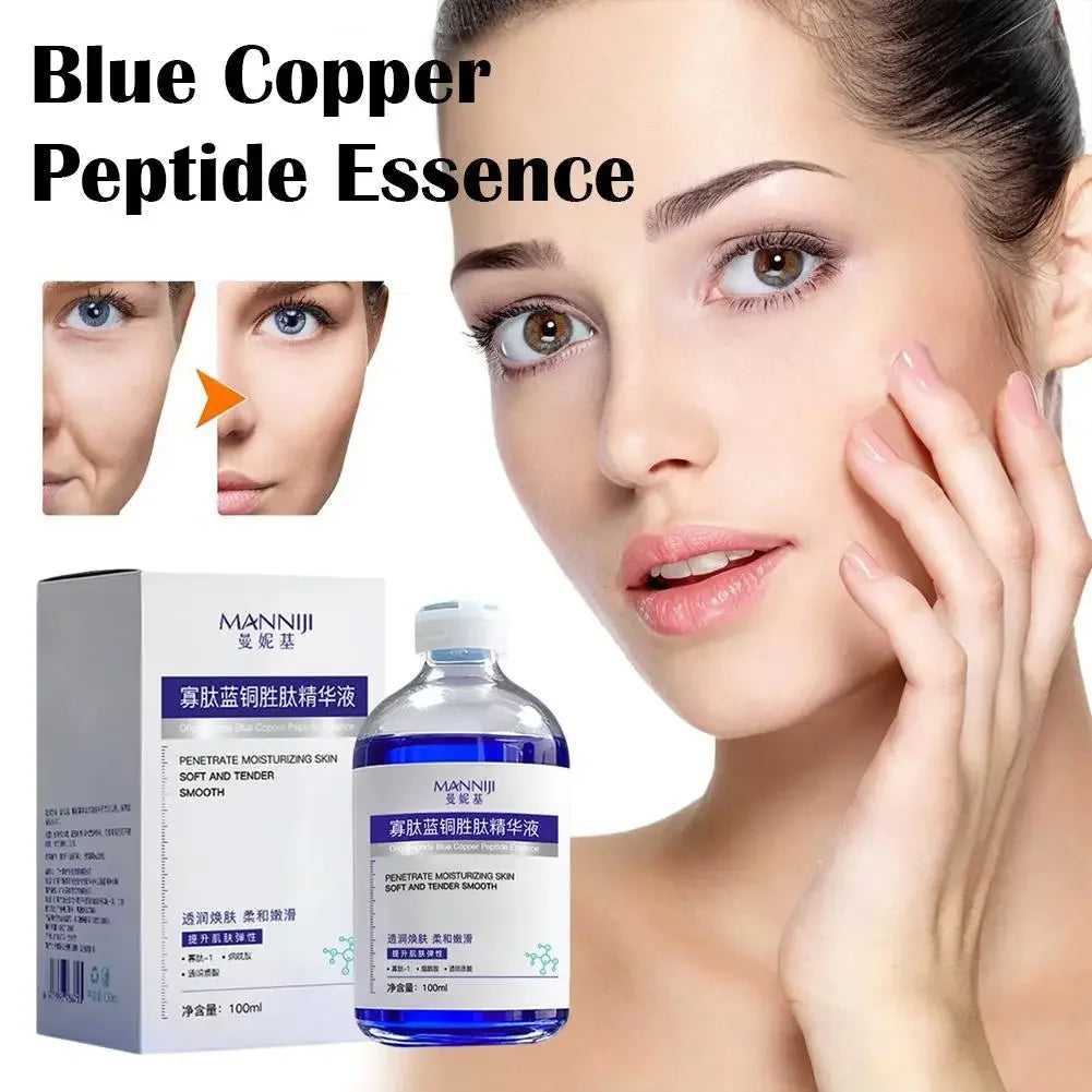 LUXURYTO 100ml Blue Copper Peptide Serum – Firming & Fresh Skin Face Serum QXL