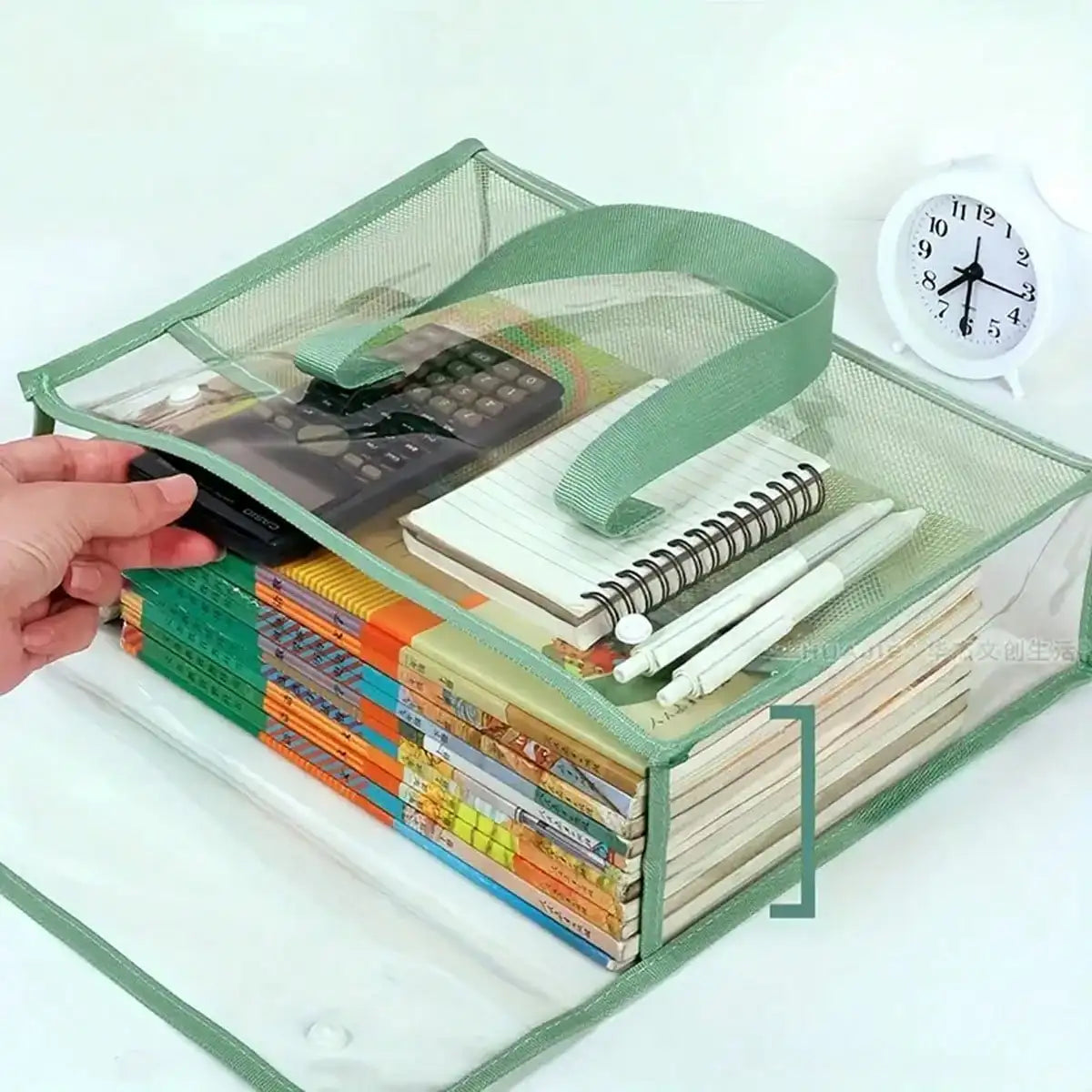 A4 Waterproof Transparent PVC File Bag | Document Organizer Document File Bag QXL