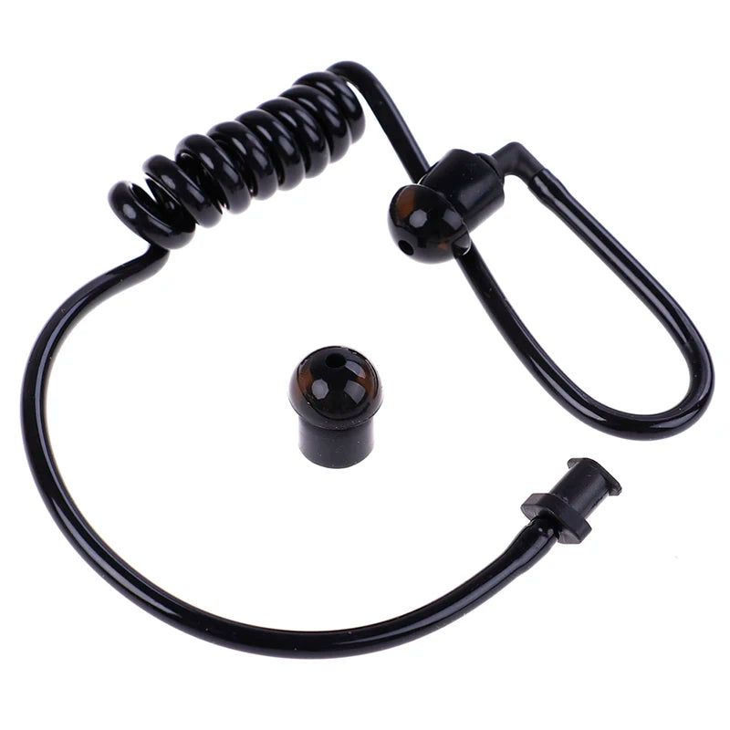 Black Coil Acoustic Air Tube Replacement for Radio Earpiece Earpiece Air Tube QXL