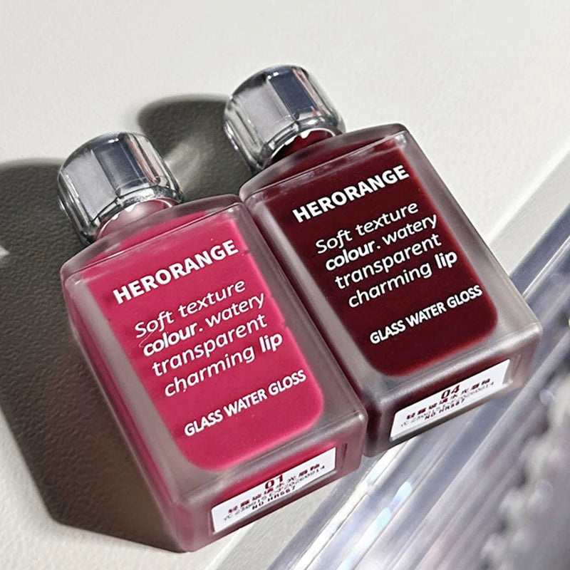 HERORANGE Glass Lip Lacquer | Mirror Shine Hydrating Gloss Lip Gloss QXL