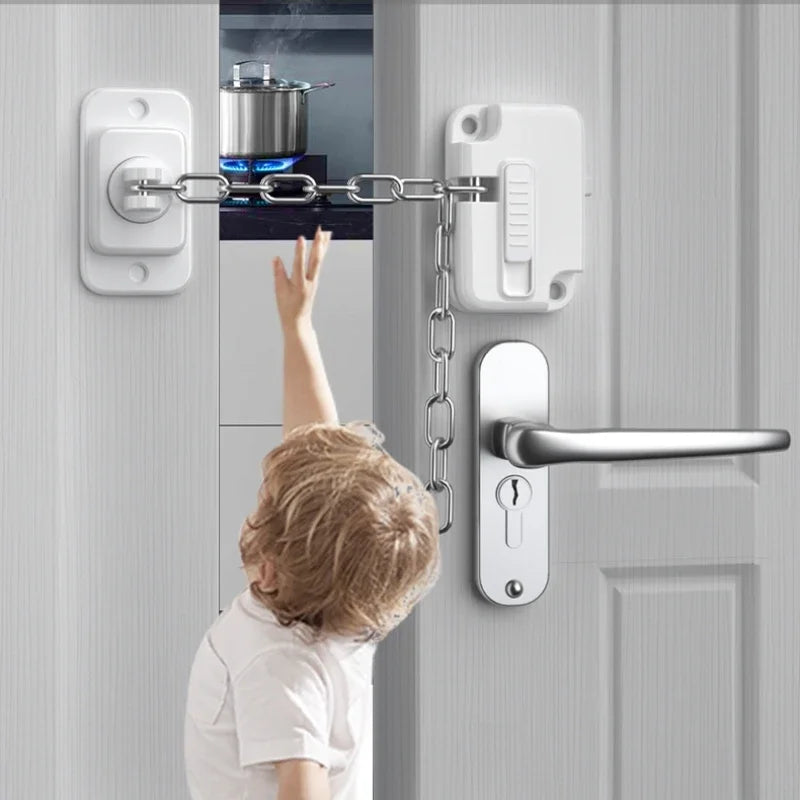 Child Safety Cabinet & Drawer Lock – Stainless Steel Cable Child Safety Lock QXL