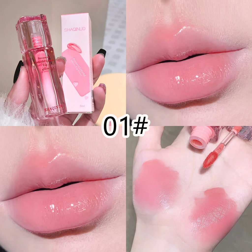 6-Color Mirror Effect Lip Gloss | Moisturizing Glossy Lipstick Lip Gloss QXL 01
