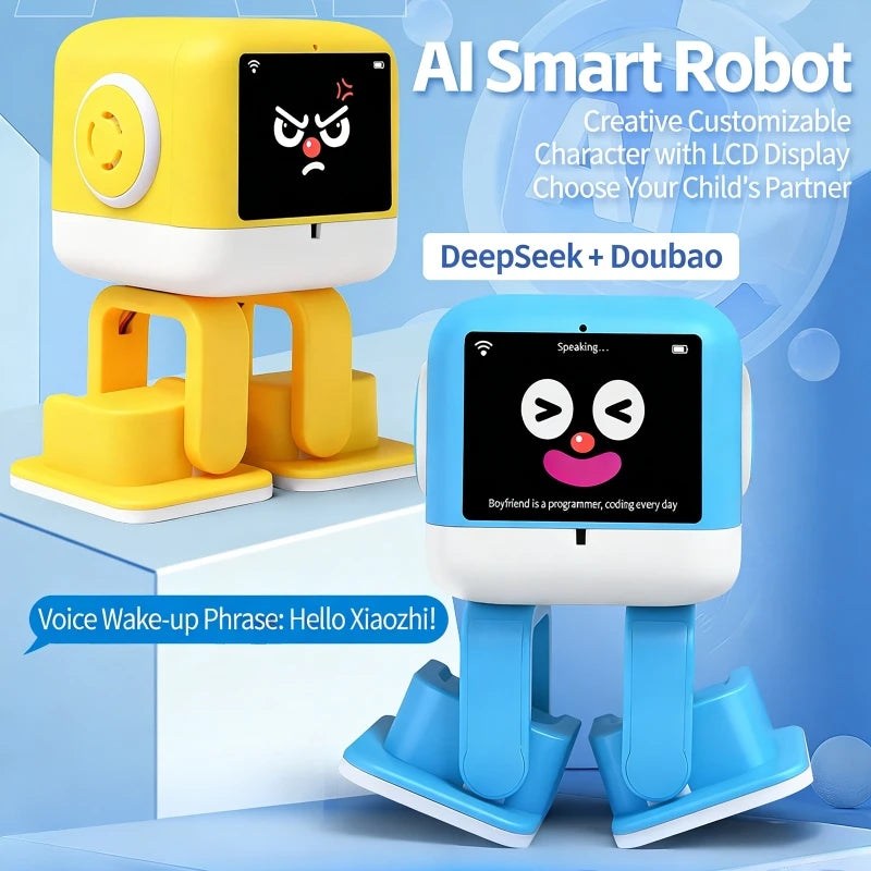 AI Interactive Robot Toy | Speech Recognition & LCD Display Interactive Robot Toy QXL