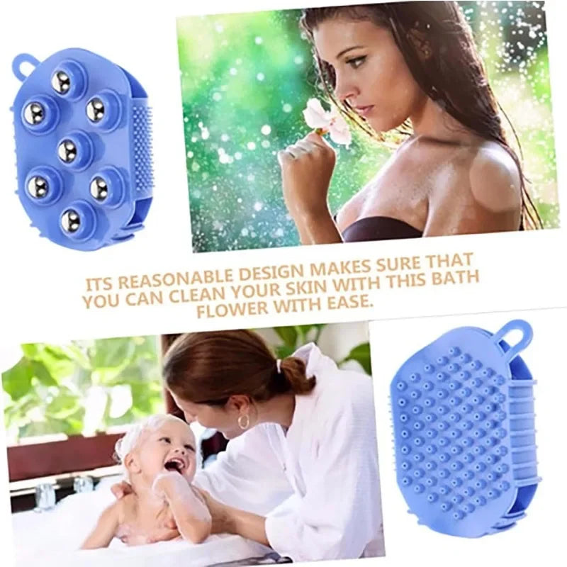 360° Rotating Ball Bead Massage Glove | Full-Body Massager Body Massage Glove QXL