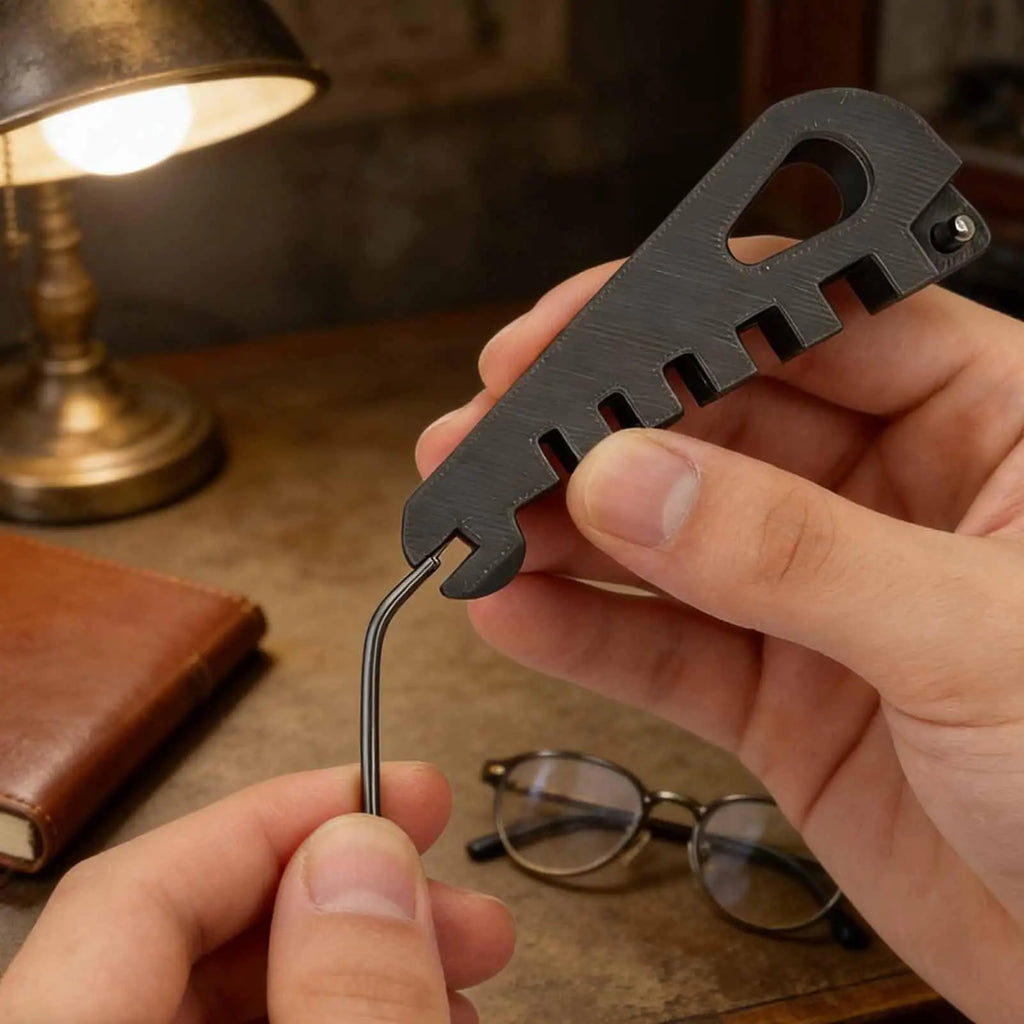 Eyeglass Frame Adjuster Tool | Temple, Nose Pad & Curvature Eyewear Repair Tool QXL