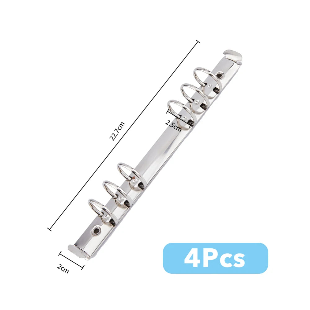 4-Pack A5 6-Ring Binder Mechanism Replacement Kit + Screws Ring Binder Mechanism QXL AECH04-11585