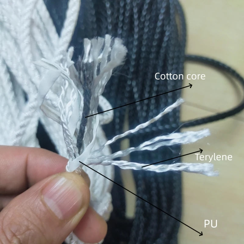 5.5mm Braided PU Cord | DIY Bracelet, Pet Collar & Strap Braided Craft Cord QXL