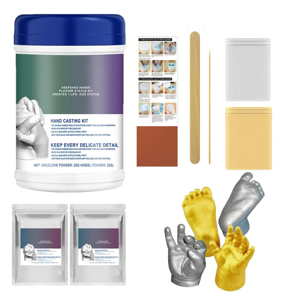 Baby Hand & Foot Casting Kit | 3D Handprint Keepsake Set 3D Casting Kit QXL