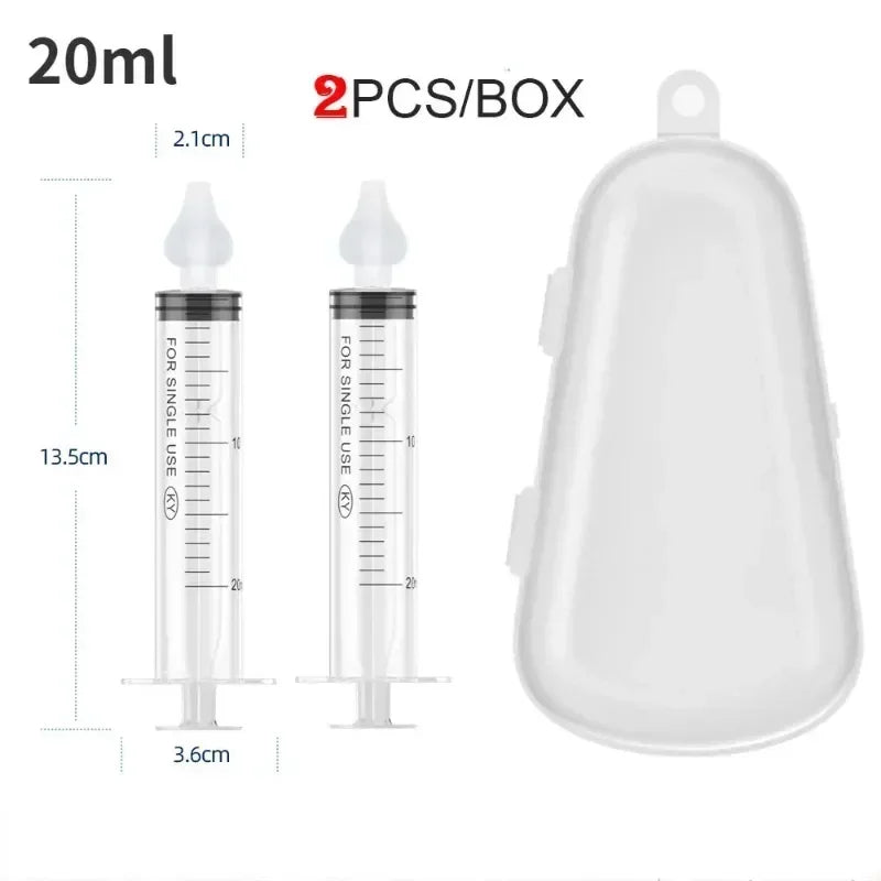 Baby Nasal Aspirator & Saline Rinse Kit – 2-Pack 20ml Baby Nasal Aspirator QXL