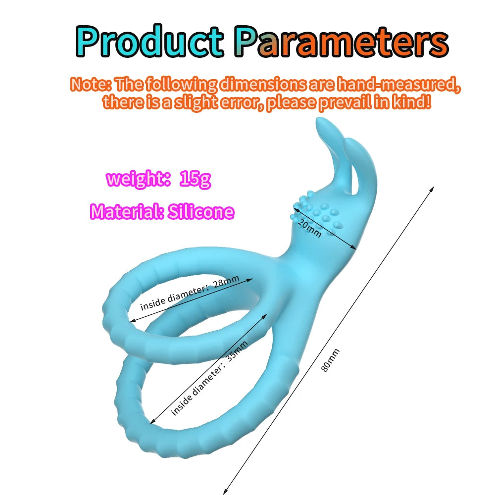 2-in-1 Silicone Adjustable Couple Ring | Adult Accessory Adult Couple Accessory QXL
