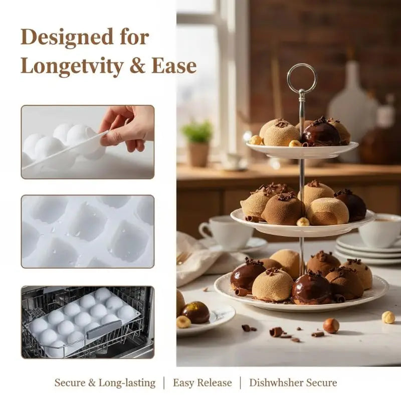 15-Cavity 3D Hazelnut Silicone Mold | Acorn Chocolate & Cake Baking Silicone Baking Mold QXL