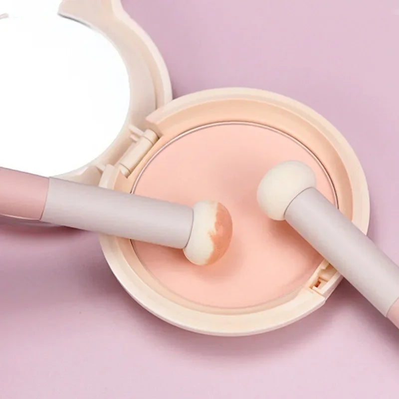 Pink Handle Sponge Concealer Brush | Contour & Highlight Concealer Makeup Brush QXL